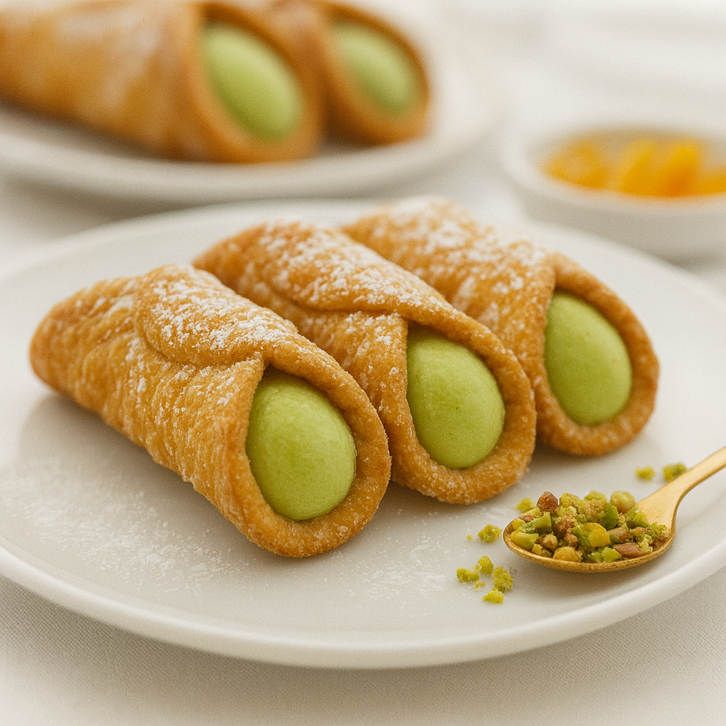 Sicilian Cannoli - pistachio lifestyle